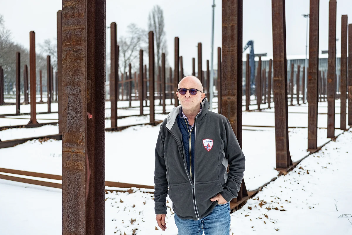 Wolfgang Freitag at the site of the Vallourec plant in Düsseldorf on Jan. 19Photographer: Ben Kilb/Bloomberg