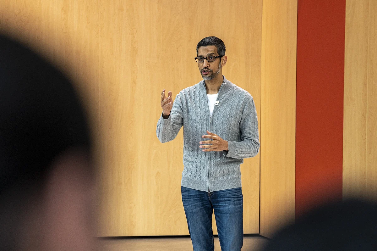 Sundar Pichai Photographer: David Paul Morris/Bloomberg