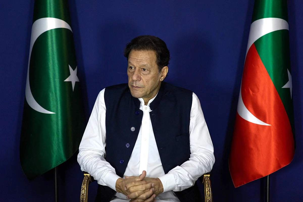 Imran Khan in Lahore in June 2023. Photographer: Betsy Joles/Bloomberg
