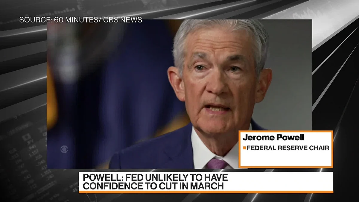 Federal Reserve Chair Jerome Powell, speaking on CBS’s 60 Minutes that aired Sunday evening, signaled that an interest-rate cut in March is unlikely. David Ingles reports on Bloomberg Television.Source: Bloomberg