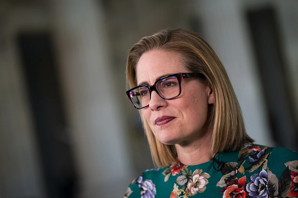 Senator Kyrsten SinemaPhotographer: Al Drago/Bloomberg