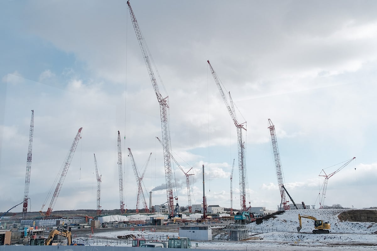 Rapidus’s foundry construction site in Chitose, Hokkaido, in December 2023.Photographer: Soichiro Koriyama/Bloomberg