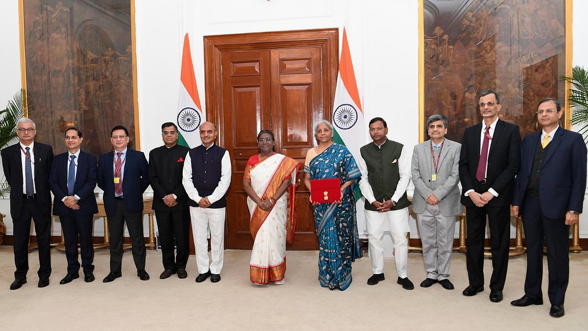 <div class="paragraphs"><p>FM Nirmala Sitharaman before presenting the interim Union budget 2024 on Feb. 1 (Source: President of India/X)</p></div>
