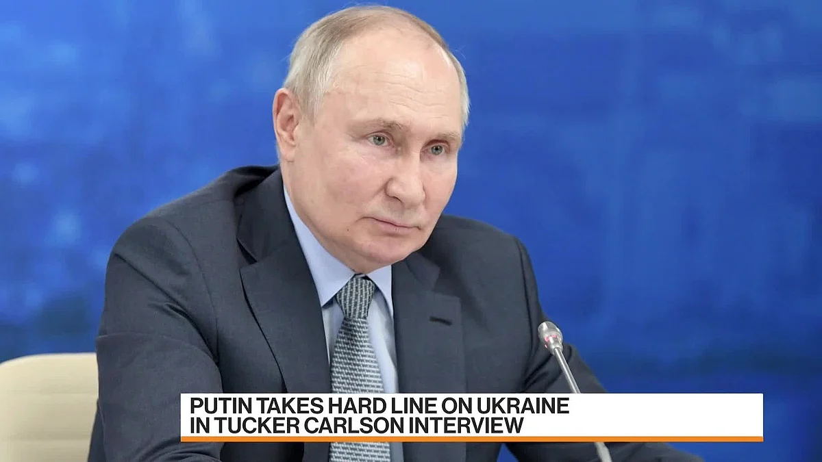 WATCH: Putin, in an interview with Tucker Carlson, said his country has not achieved its objectives in Ukraine yet.Source: Tucker Carlson Network/Bloomberg