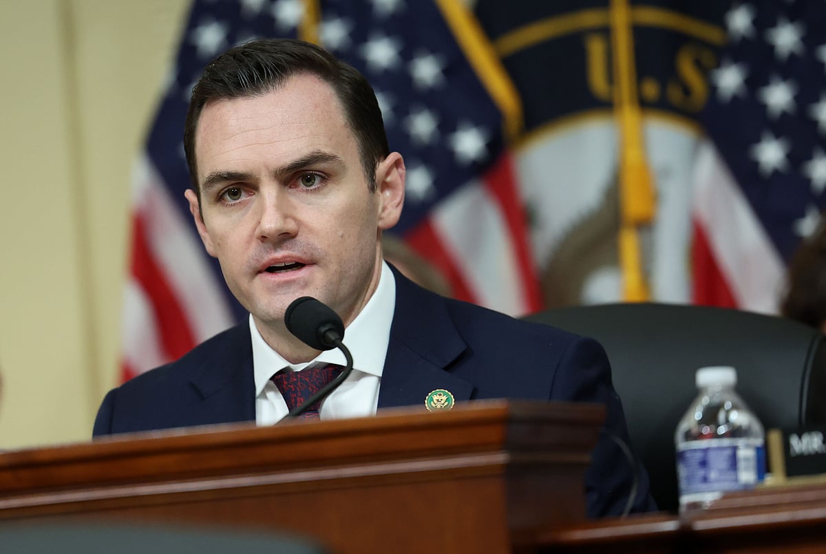 WASHINGTON, DC - JANUARY 31: Chairman Mike Gallagher (R-WI) presides over a hearing of the House (Select) Strategic Competition Between the United States and the Chinese Communist Party Committee on Capitol Hill on January 31, 2024 in Washington, DC. The Committee heard from intelligence officials on China's Cyber threat to the United States. (Photo by Kevin Dietsch/Getty Images)