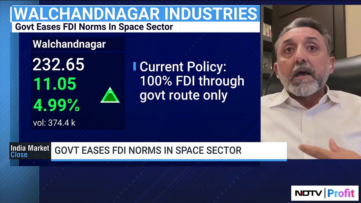 Walchandnagar Industries' Chirag Doshi On Ease Of FDI Norms In Space Sector