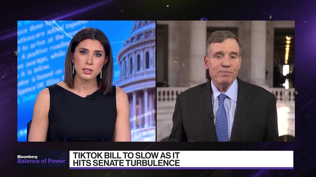 Democratic Senator of Virginia, Mark Warner, states that he’d like the TikTok Bill to be expedited in the Senate. He speaks with Kailey Leinz on Bloomberg’s “Balance of Power.”Source: Bloomberg