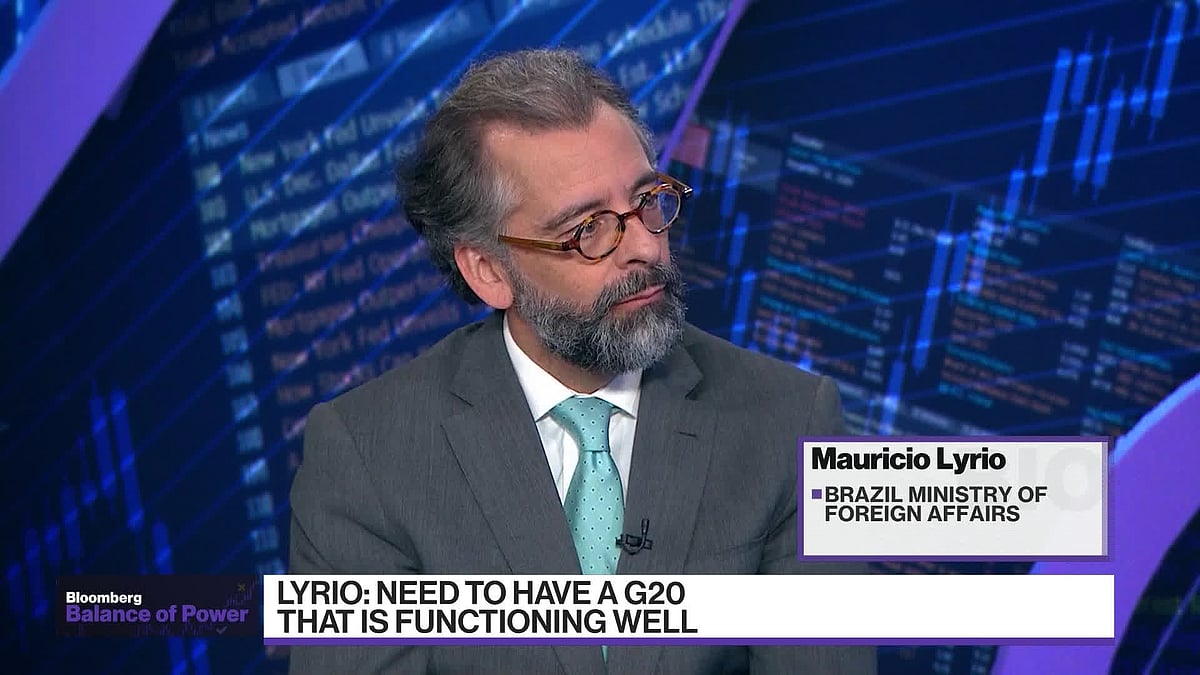 Mauricio Lyrio, Brazilian Envoy for the G-20 and Secretary of Economic and Financial Affairs at the Ministry of Foreign Affairs.Source: Bloomberg