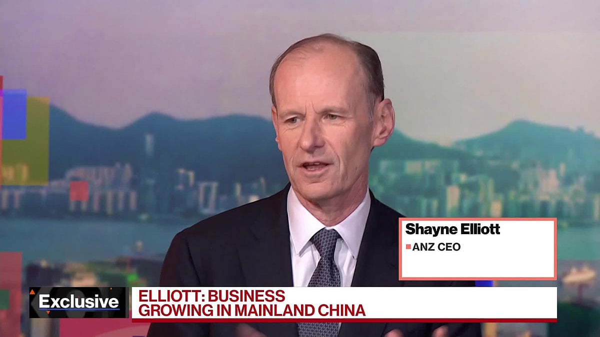 WATCH: ANZ CEO Elliott talks about Australia’s economy and the mortgage market, RBA policy, and the lender’s strategy for regional markets.Source: Bloomberg