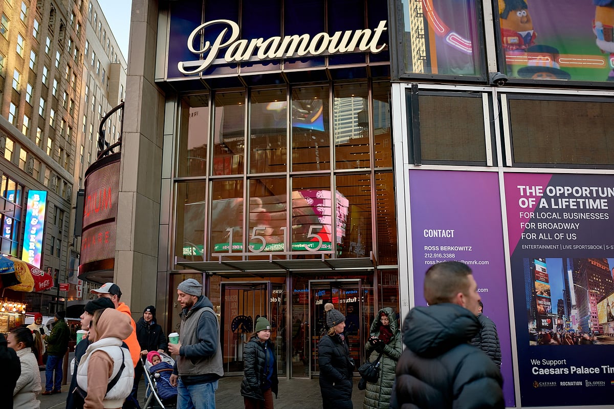 The Paramount Global headquarters in New York, US.Photographer: Gabby Jones/Bloomberg