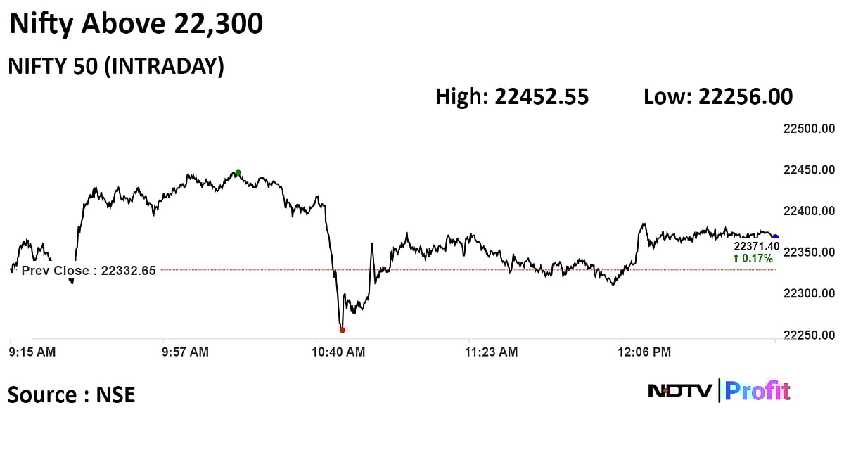 Nifty, Sensex Trade Higher As HDFC Bank, RIL, TCS Lead Gains: Midday Market Update