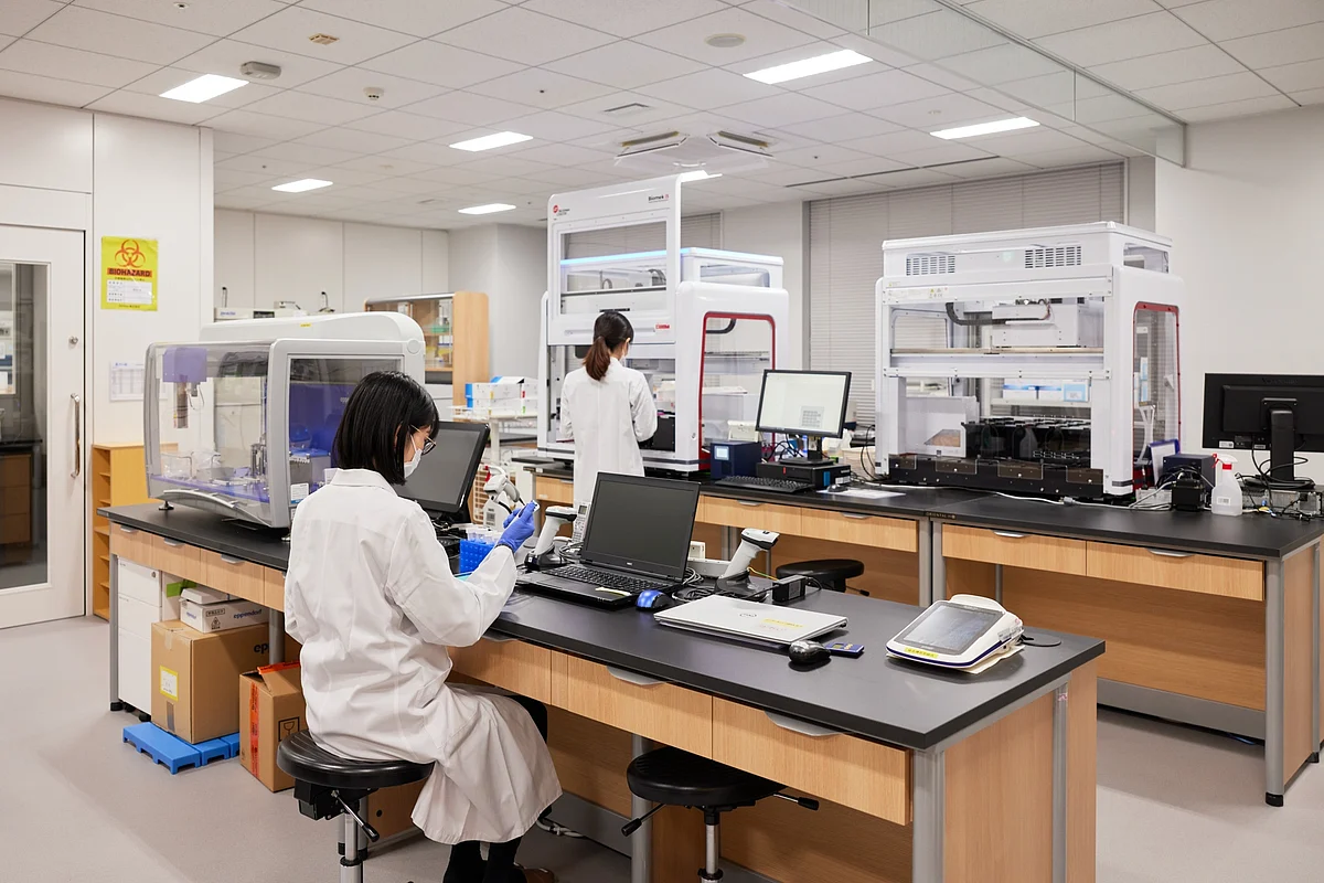 Varinos Laboratory in Tokyo. The company offers tests at 350 medical institutions in Japan.Photographer: Shoko Takayasu/Bloomberg