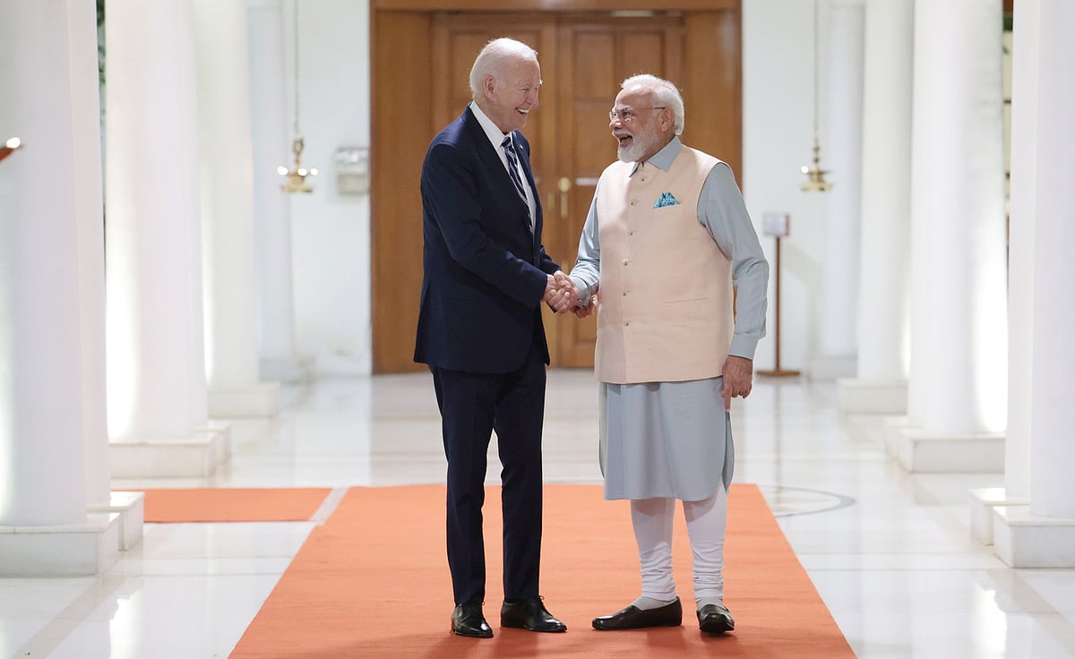 <div class="paragraphs"><p>PM Narendra Modi with President Joe Biden. (Source: PIB)</p></div>