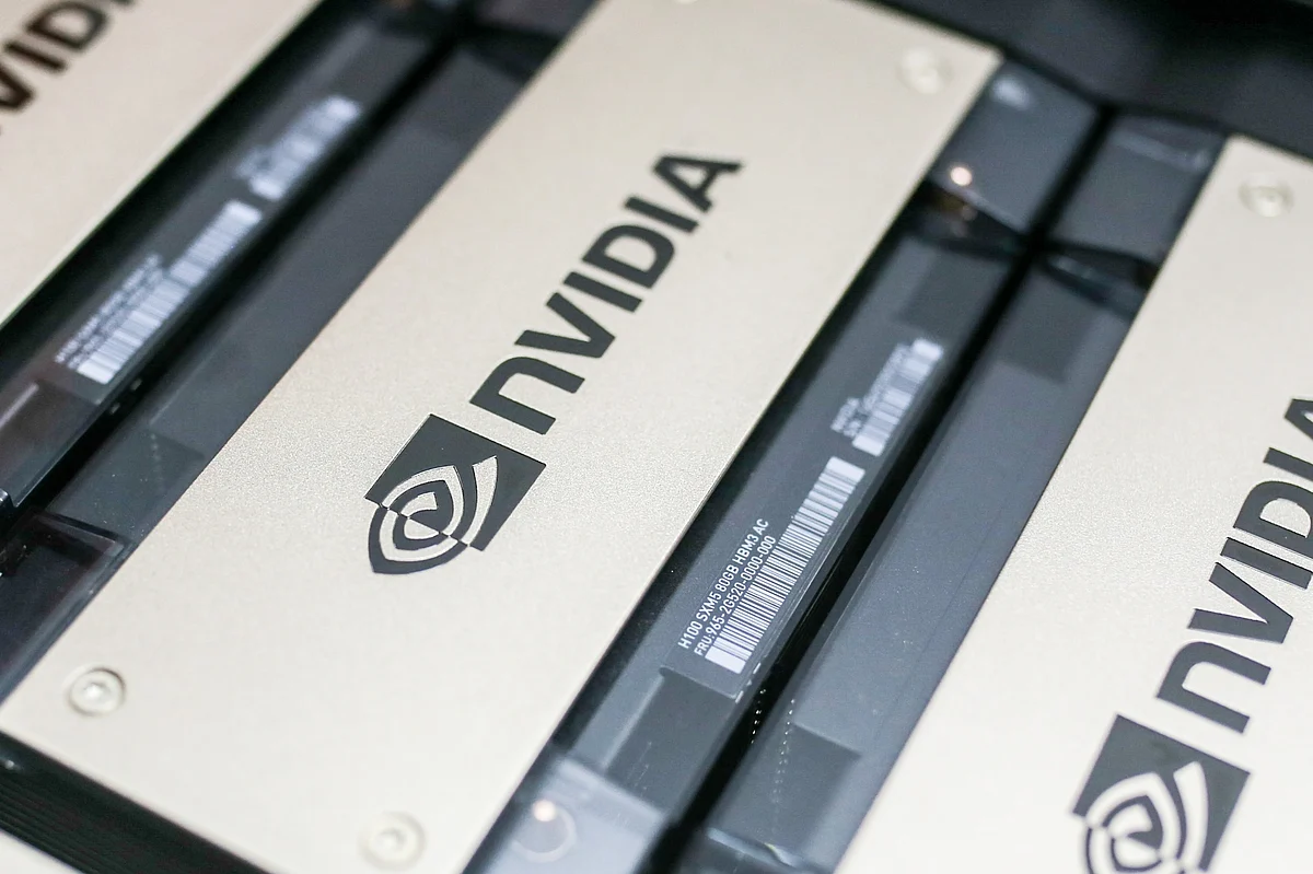 Nvidia’s H100s, the beefy graphics processing units, or GPUs, run $30,000 to $40,000 each.Photographer: Dhiraj Singh/Bloomberg
