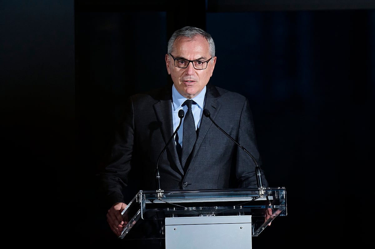 Marc Puig at the inauguration of the company’s second office tower in Barcelona, on Feb. 14.Photographer: Carlos Alvarez/Getty Images