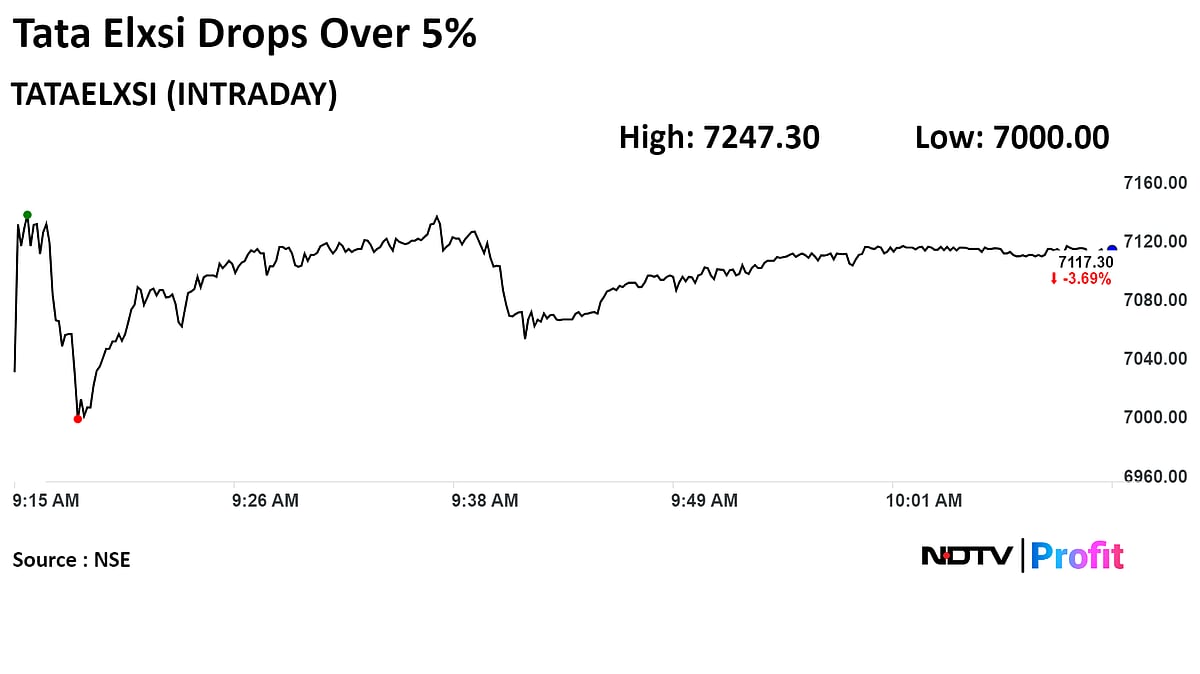 Tata Elxsi Shares Fall The Most In Three Months After Q4 Profit Miss
