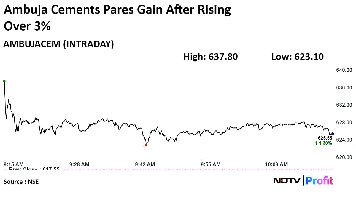 Ambuja Cements Shares Rise After Adani Group Increases Stake 