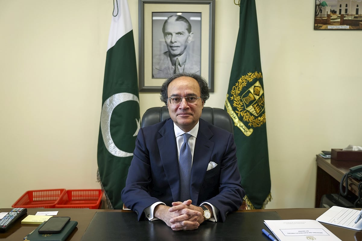 Muhammad Aurangzeb in Islamabad on March 22.Photographer: Asad Zaidi/Bloomberg