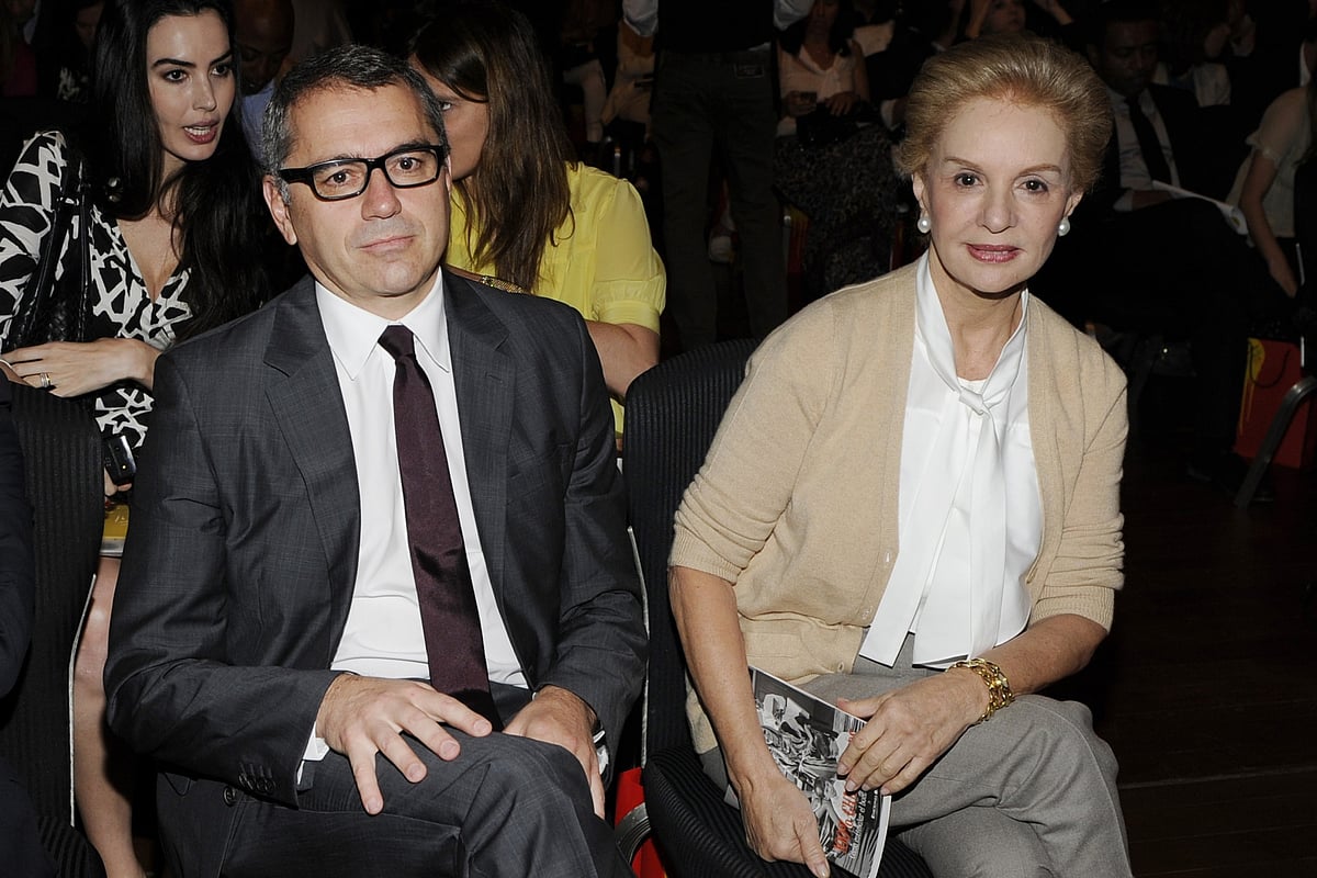 Marc Puig and Carolina Herrera at an event in Sao Paulo, in 2011.Photographer: Larry Busacca/Getty Images