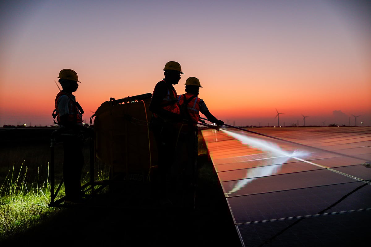 The solar power plant operated by Ayana Renewable Power. The company sees a future in clean power with energy storage to serve industrial users.Photographer: Prashanth Vishwanathan/Bloomberg