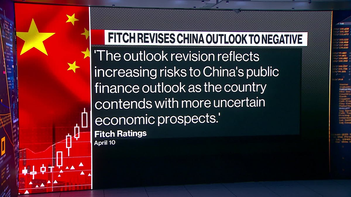 WATCH: Fitch has revised the outlook on China’s long-term foreign debt to negative from stable. Jill Disis reports.Source: Bloomberg