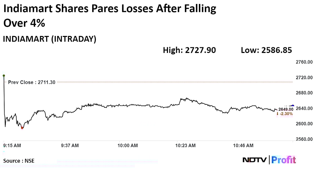 IndiaMart Shares Fall After BofA Slashes Target Price