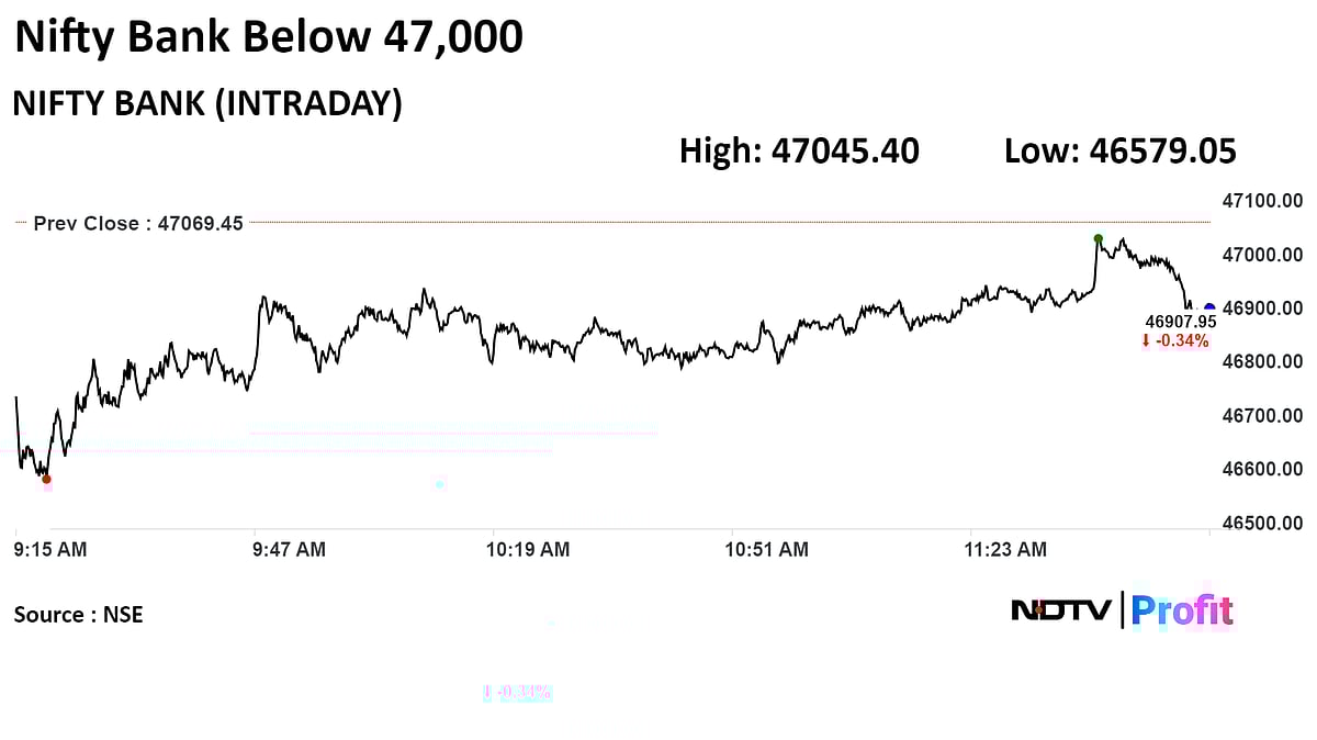 Nifty, Sensex Trade Lower As L&T, Infosys, Axis Bank Drag: Midday Market Update