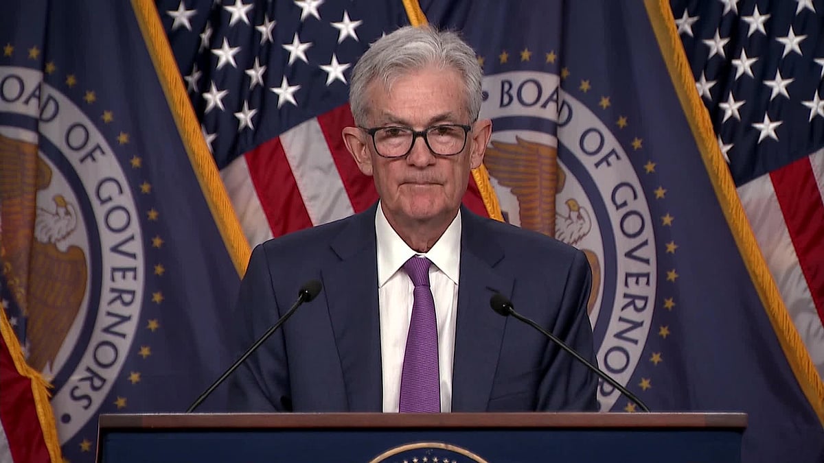 Chair Jerome Powell says he doesn’t know when the Federal Reserve will gain enough confidence to begin cutting interest rates. He spoke after the Fed left rates unchanged.Source: Bloomberg