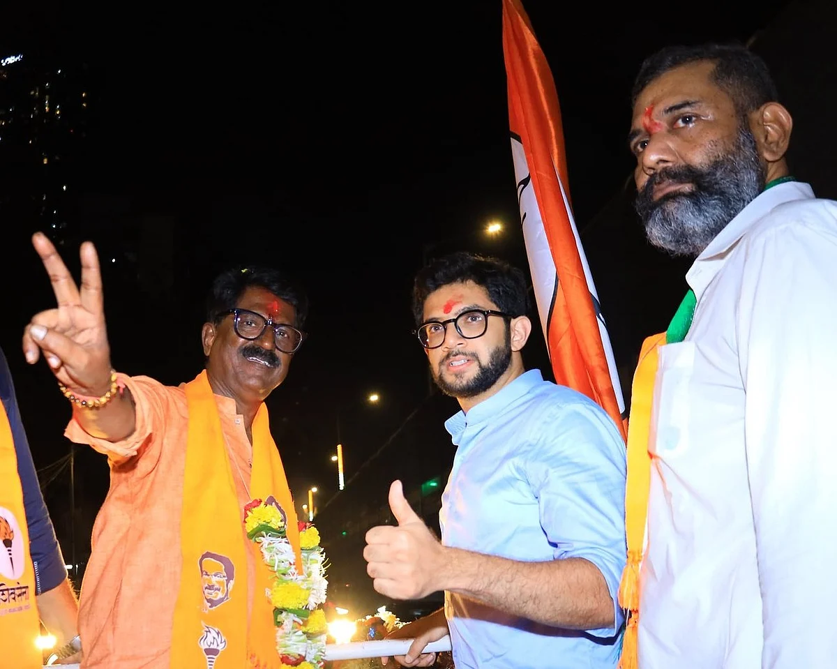 <div class="paragraphs"><p>Thackeray loyalist Arvind Sawant during a roadshow with Aaditya Thackeray in Worli. (Source: X profile)</p></div>
