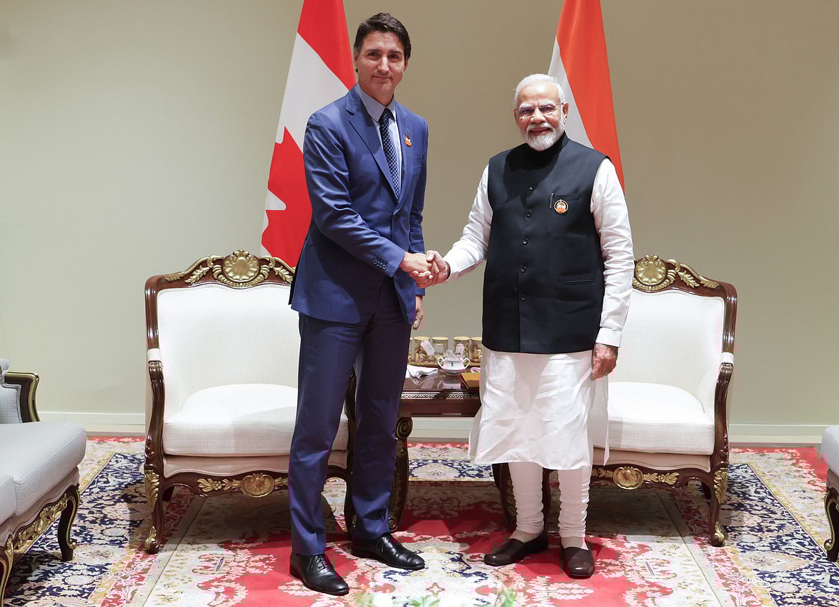 <div class="paragraphs"><p>Prime Minister Narendra Modi&nbsp; (right) with Canadian counter-part Justin Trudeau (Source: PIB)</p></div>