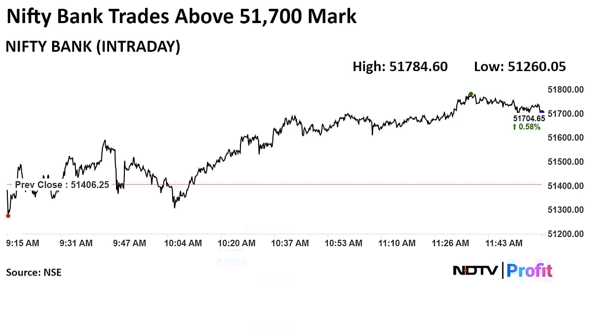 Nifty, Sensex Extend Gain Led By HDFC Bank, Tata Motors: Midday Market Update