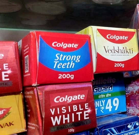 <div class="paragraphs"><p>Colgate brand toothpaste kept on shelves. (Photo: Usha Kunji/ Source: NDTV Profit)</p></div>