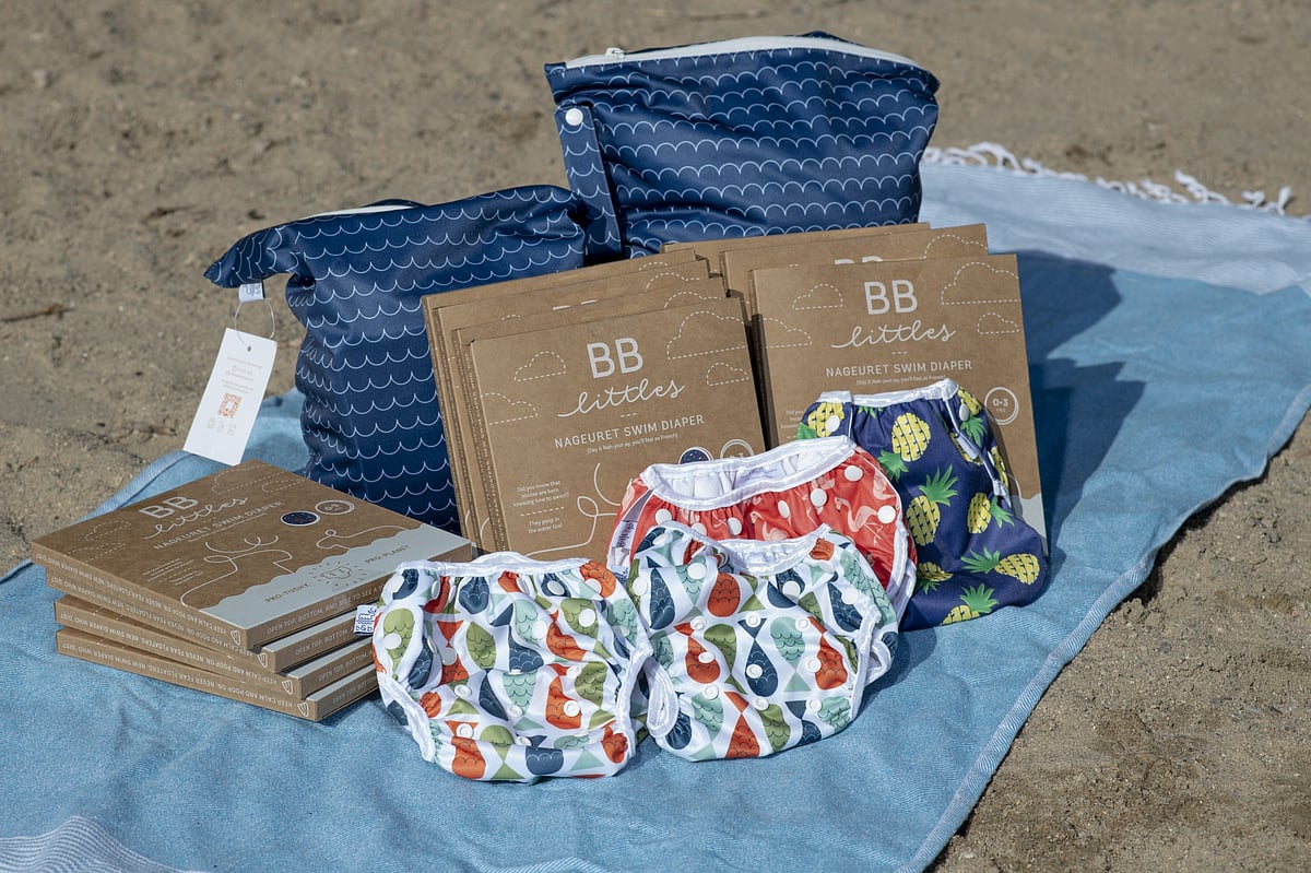 Swim diapers by Beau & Belle Littles.Photographer: Rachel Woolf/Bloomberg