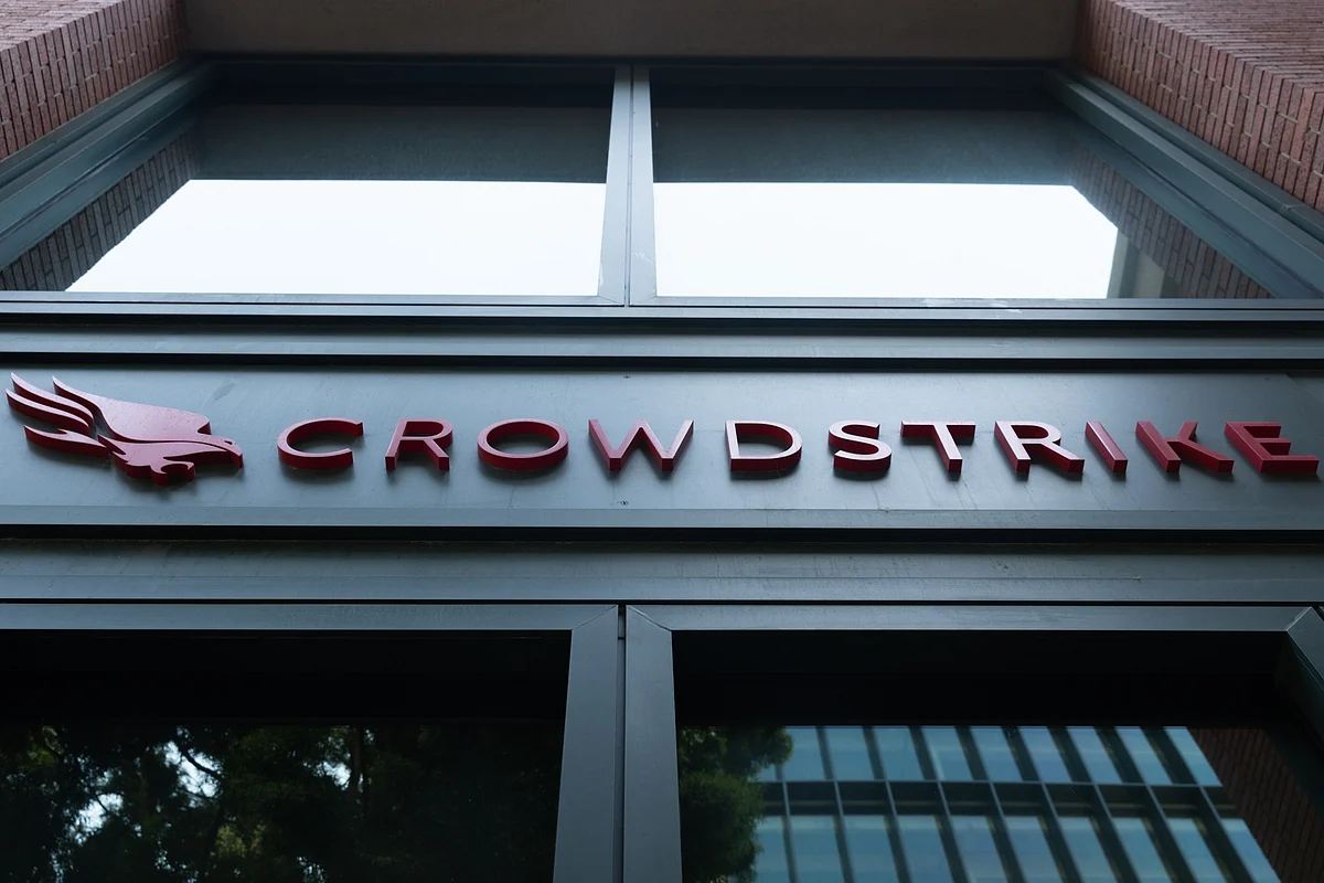 The CrowdStrike offices in Sunnyvale, California.Photographer: Benjamin Fanjoy/Bloomberg