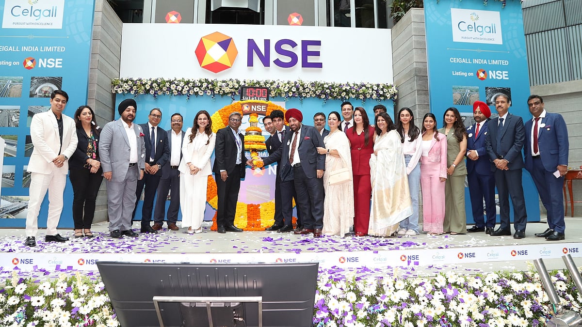 <div class="paragraphs"><p>Listing ceremony of Ceigall India Ltd. on the National Stock Exchange (Source: NSE/X)</p><p><br></p></div>