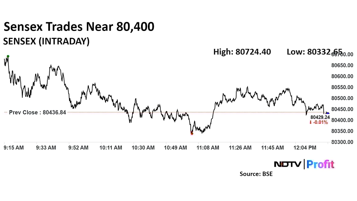 Nifty, Sensex Trade Little Changed Amid Lack Of Fresh Triggers: Midday Market Update