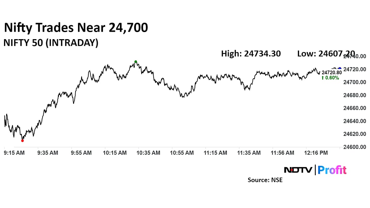 Nifty, Sensex Trade Near Day's Highs Led By HDFC, Reliance Industries: Midday Market Update