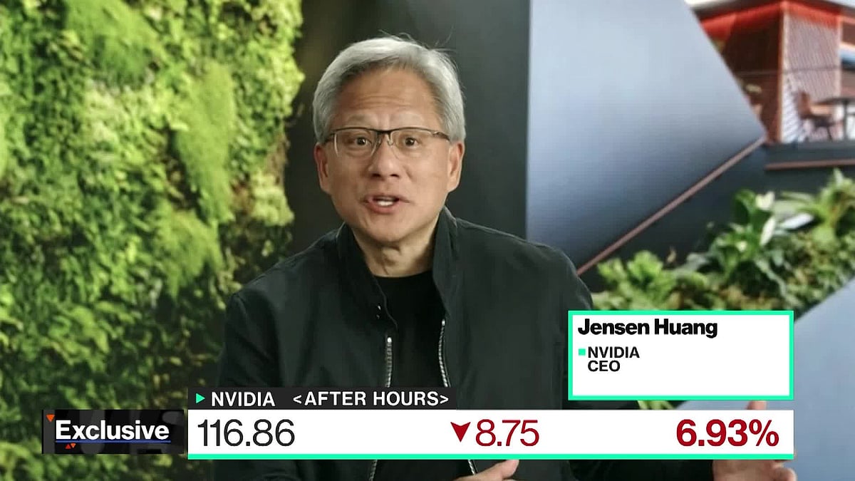 WATCH: Jensen Huang defends the rollout of Nvidia’s next-generation Blackwell chips after the company admitted problems with its design.Source: Bloomberg