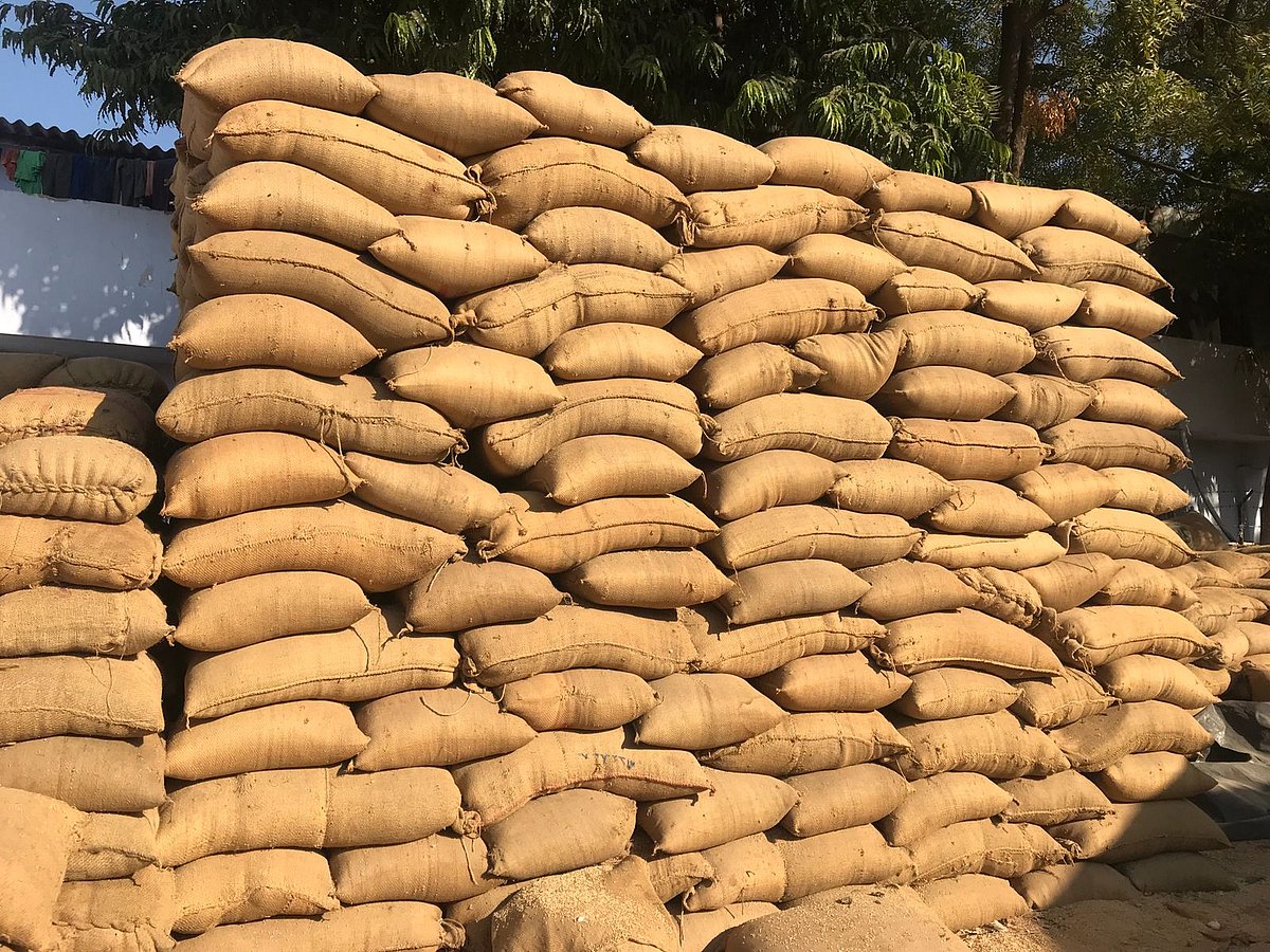 <div class="paragraphs"><p>Wheat sacks piled up at a grain market warehouse in India. (Photo: Vijay Sartape / NDTV Profit)&nbsp;</p></div>