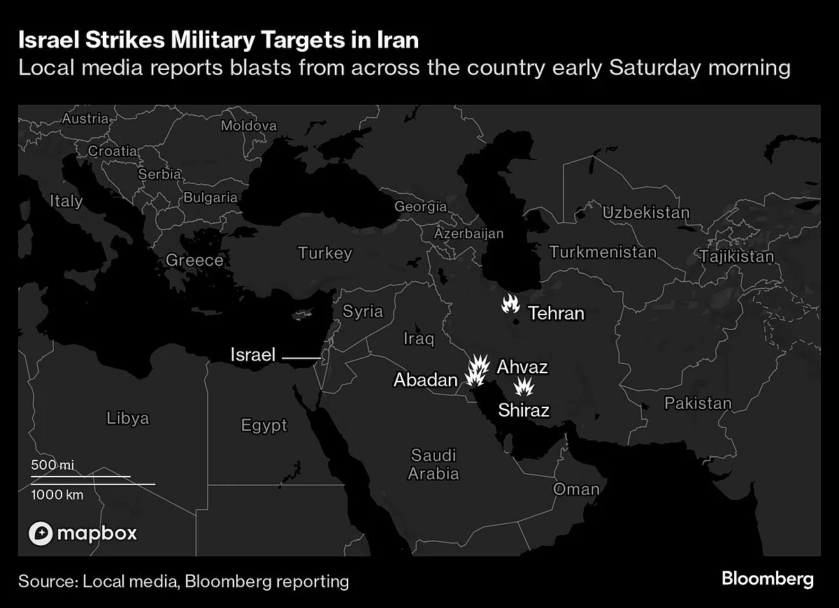 Israel Strikes Military Targets Across Iran, Expanding Conflict