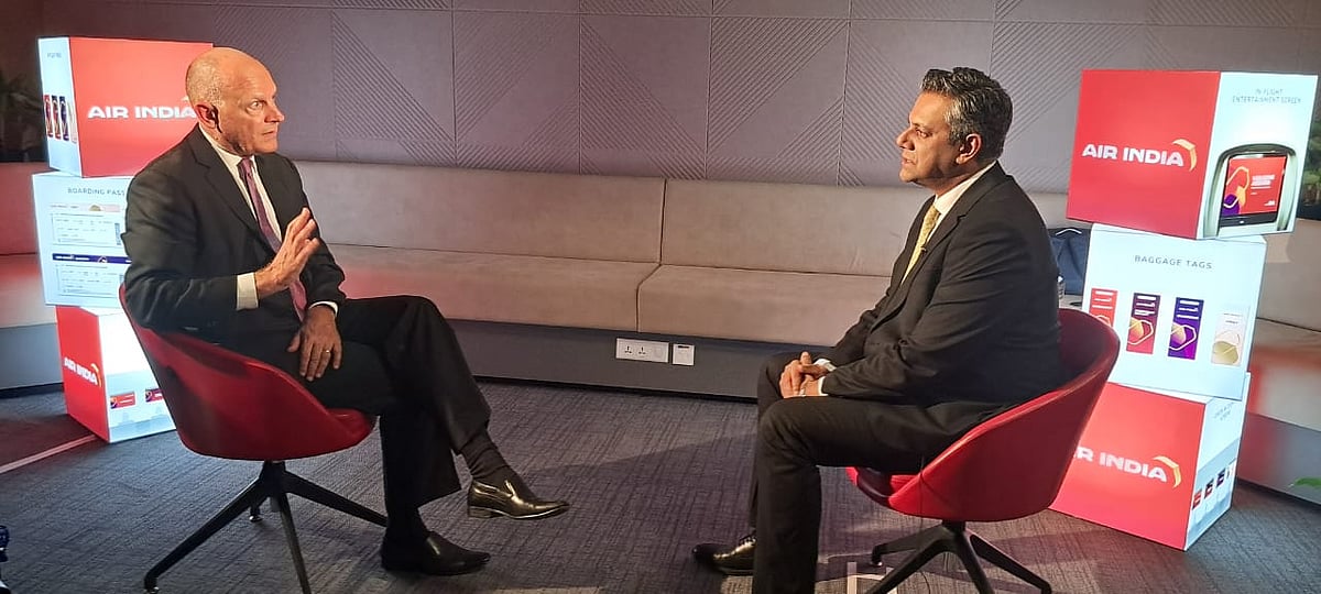 <div class="paragraphs"><p>Air India CEO Campbell Wilson spoke to NDTV's Vishnu Som on Nov. 28, 2024, days after Vistara was merged into the airline. (Photo source: NDTV)</p></div>