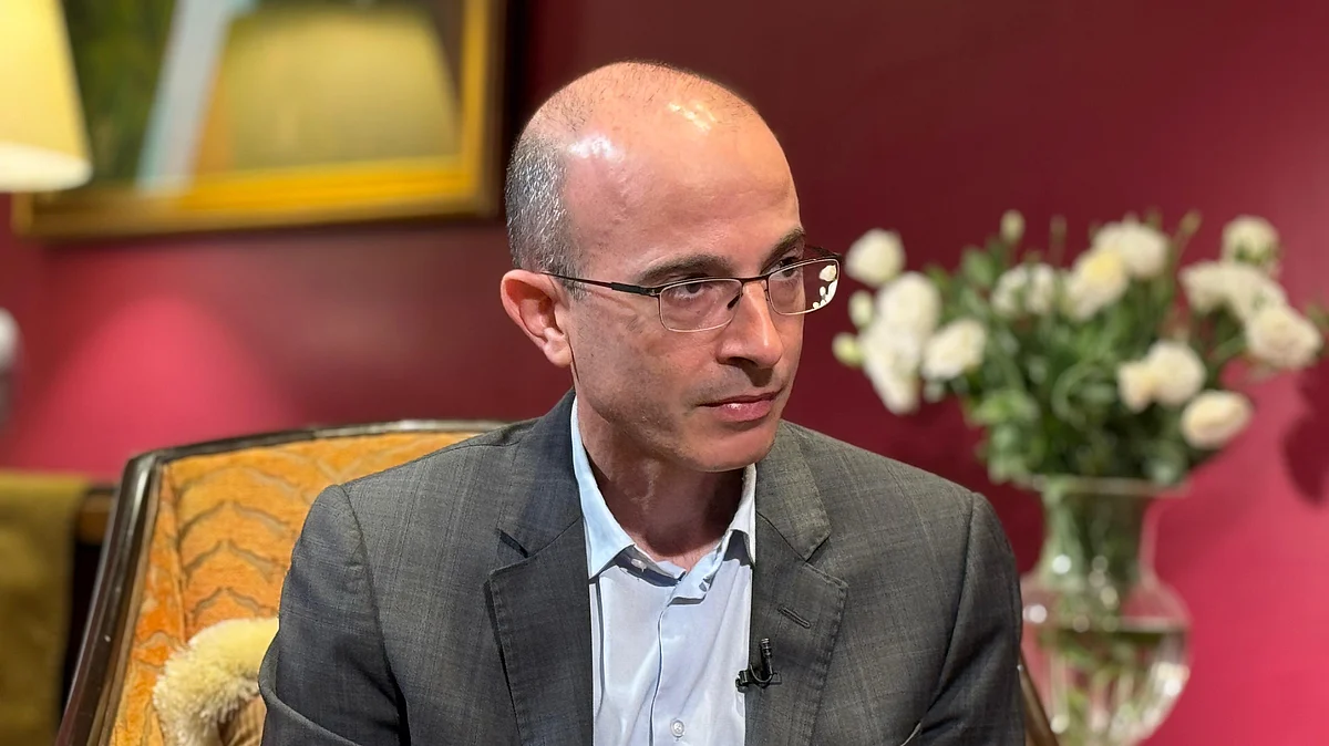 <div class="paragraphs"><p>Yuval Noah Harari (Photo: Vishal Patel/NDTV Profit)</p></div>