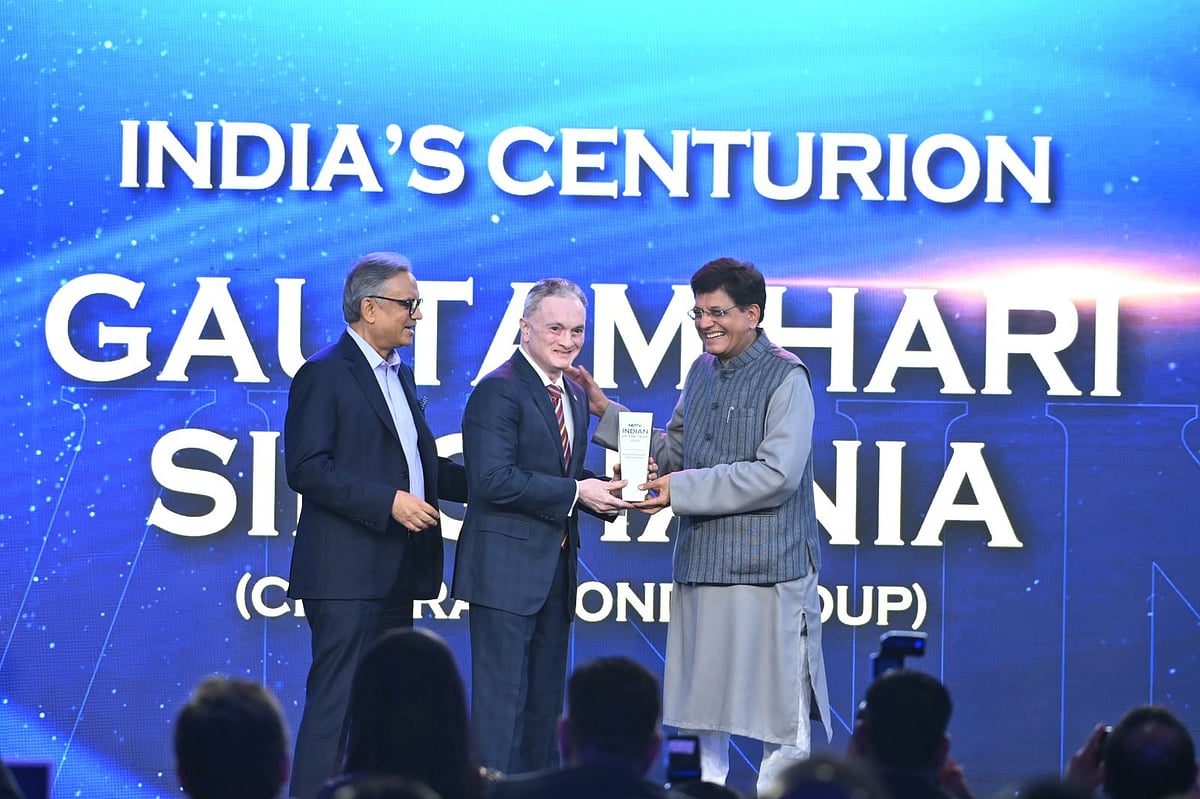 <div class="paragraphs"><p>Gautam Singhania wins the India's Centurion award.</p></div>
