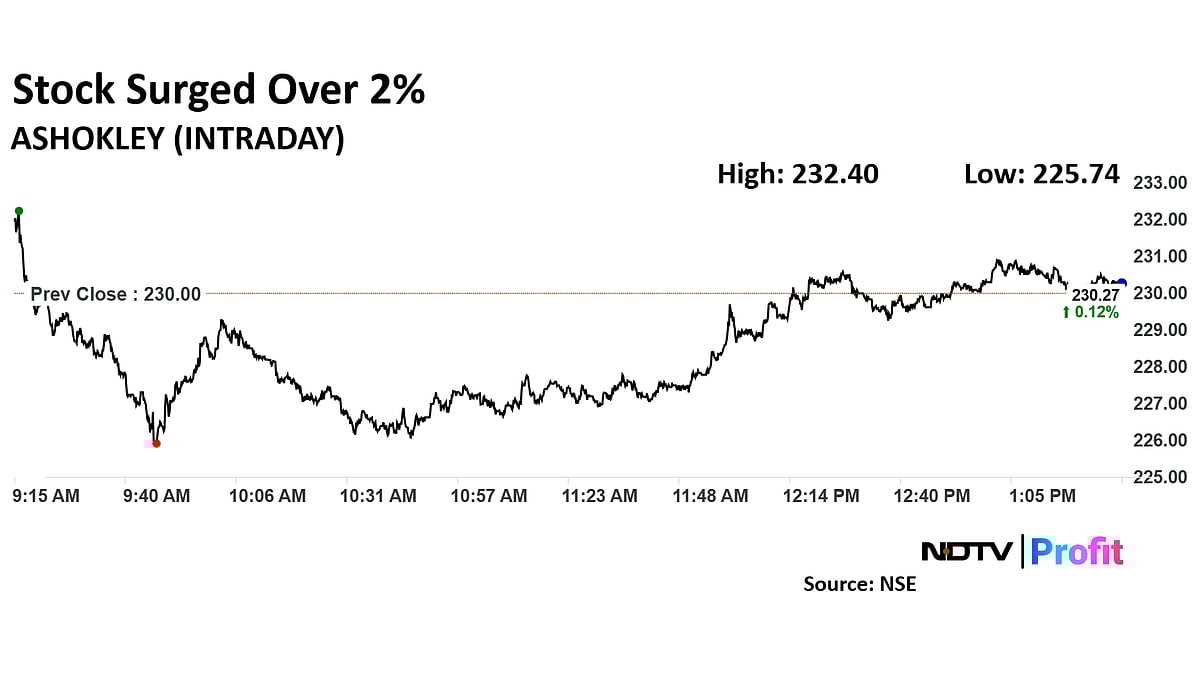Ashok Leyland To Hike Commercial Vehicle Prices By Up To 3% From Jan
