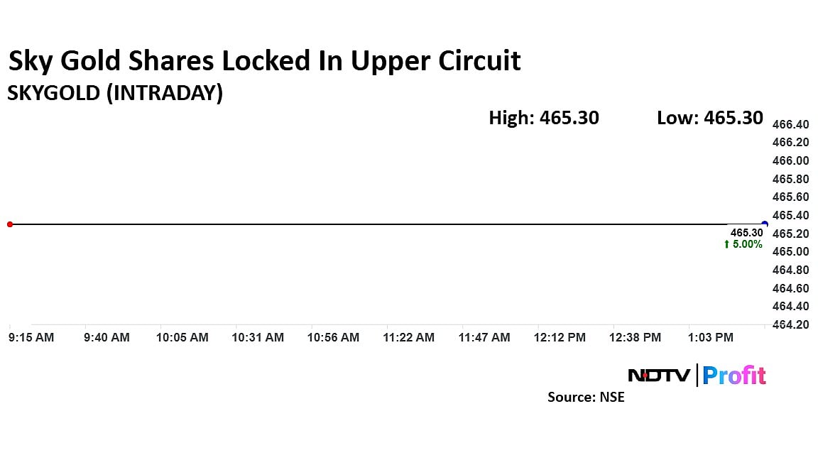 Sky Gold’s 9-For-1 Bonus Issue: Shares Hit Upper Circuit On Ex-Bonus Trading Day