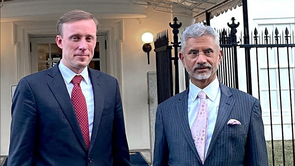 <div class="paragraphs"><p>US National Security Advisor Jake Sullivan with&nbsp;Indian External Affairs Minister S. Jaishankar (Source: Official X Account of Jake Sullivan)</p></div>