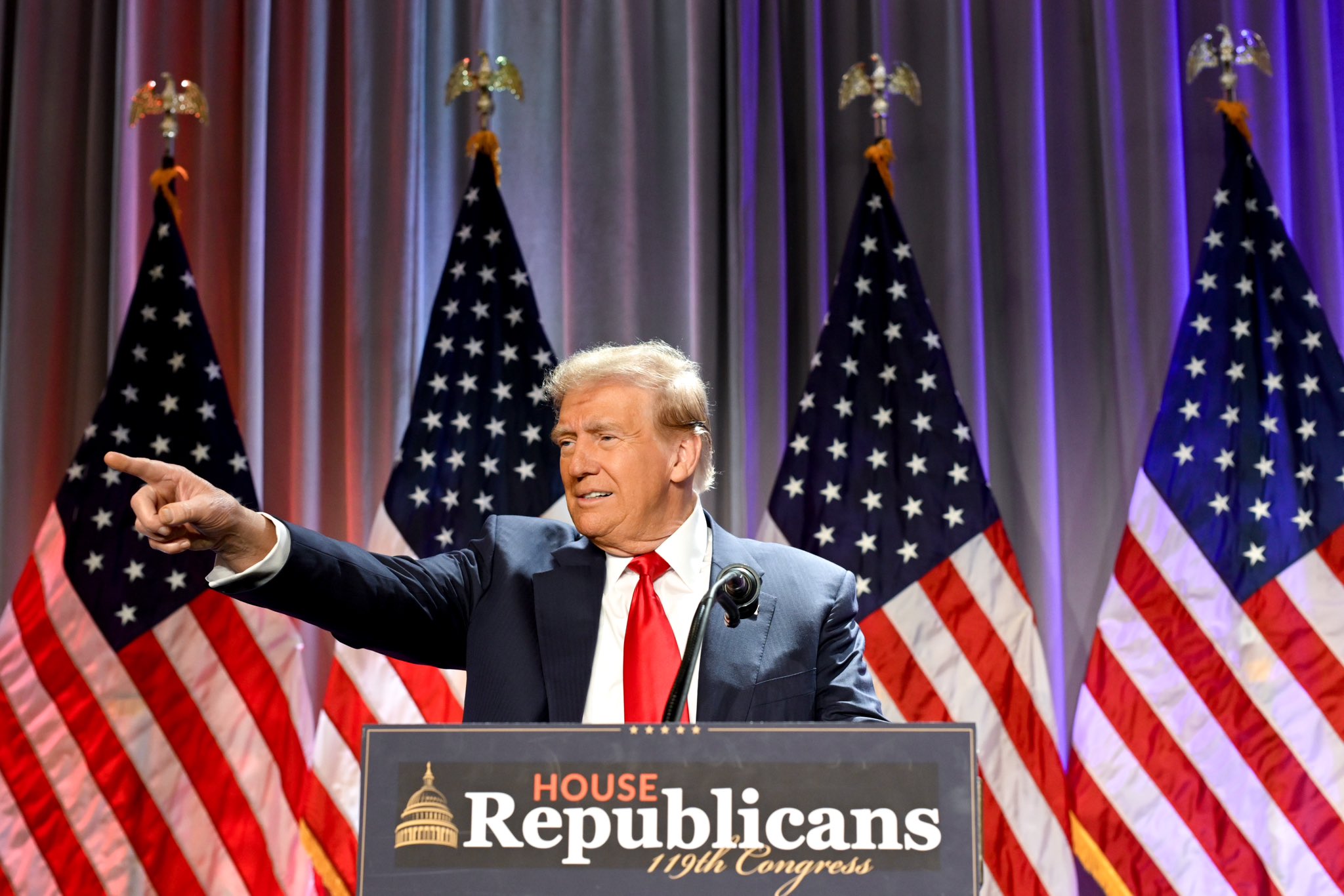 <div class="paragraphs"><p>Trump has been floating the idea of making Canada the 51st state of the United States ever since he met Trudeau after his Nov. 5 electoral victory. (Photo source: Team Trump/ X)</p></div>