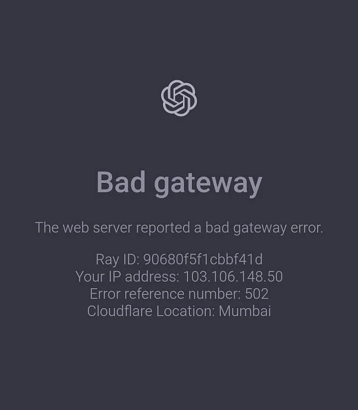 <div class="paragraphs"><p>ChatGPT outage: This is what is visible on the screen to users. </p></div>