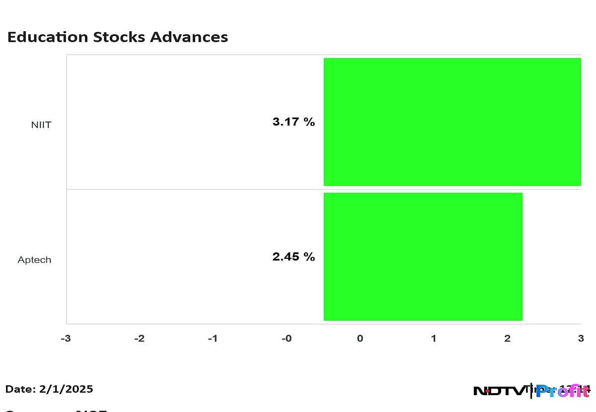Budget 2025: NIIT, Aptech Shares Rise As FM Announces Schemes Focusing Education