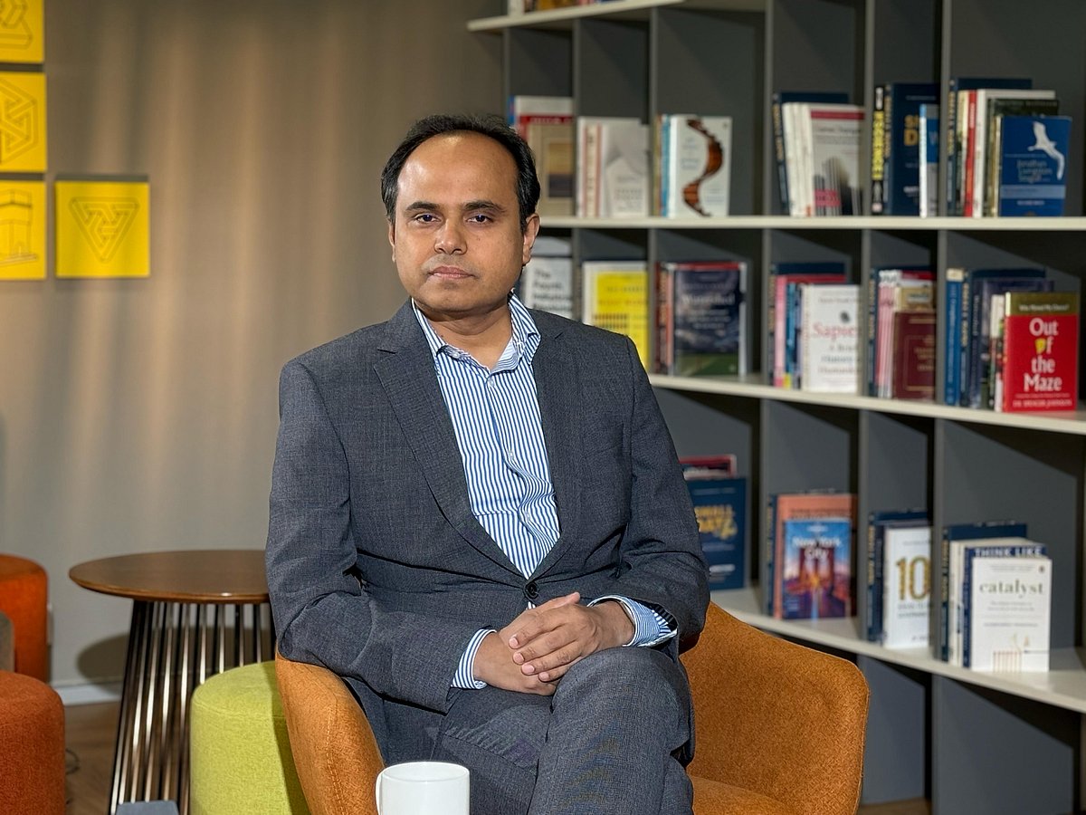 <div class="paragraphs"><p>Fractal AI was founded as Fractal Analytics back in 2000 and is based out of New York and Mumbai. Srikanth Velamakanni is the co-founder, group chief executive of Fractal. (Photo source: Vivek Amare/NDTV Profit)</p></div>